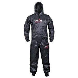 DEFY Heavy Duty Sauna Sweat Suit Gym / Workout READ MEASUREMENTS IN DESCRIPTION)